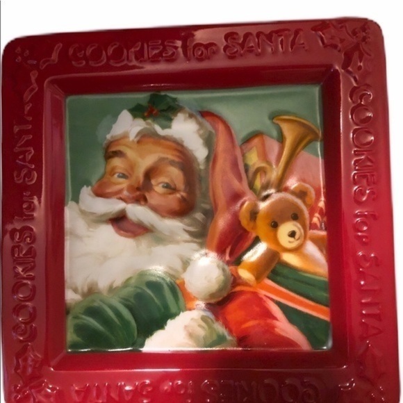 Hallmark Cookies for Santa Chrismas Plate - Picture 1 of 5